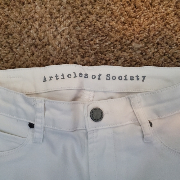 Articles of Society White Cropped Jeans - Picture 7 of 8